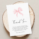 Search for pink bow thank you cards Chic