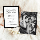 Search for after eloping wedding invitations Black and white