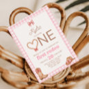 Search for cowgirl 1st birthday invitations Pink