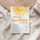 Search for whimsical baby shower invitations Sunshine