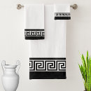 Search for greek bath towels Black and white