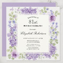 Search for 81st birthday invitations Flowers