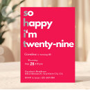 Search for 29th birthday invitations Minimalist