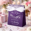 Search for purple favor boxes Thank you