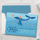 Search for whale birthday invitations Ocean