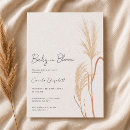 Search for pampas grass baby shower invitations Baby in bloom