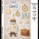 Search for coastal decoupage paper Vintage