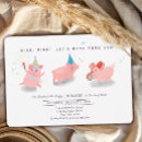 Search for this little piggy invitations Three little pigs