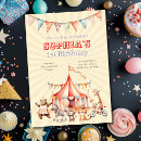 Search for pink circus invitations Red