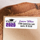 Search for purple return address labels Graduate