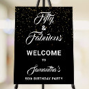 Search for 50th birthday welcome sign posters Stylish