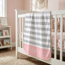 Search for pink and grey baby blankets Girl