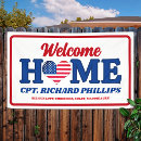 Search for military welcome home banners Stars and stripes