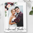 Search for burgundy thank you cards Watercolor burgundy floral