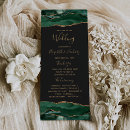 Search for emerald green wedding programs Elegant