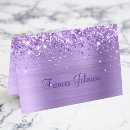 Search for purple place cards Script