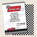 Search for race car thank you cards Racing party