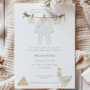 Search for clothesline baby shower invitations Neutral