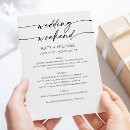 Search for weekend itinerary wedding invitations Timeline