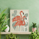 Search for birthday flamingo posters Watercolor