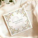 Search for vintage wedding napkins Elegant