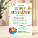 Search for triple invitations Celebration