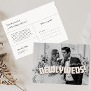 Search for just married thank you cards Bride and groom photo