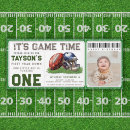Search for football 1st birthday invitations Ticket