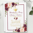 Search for red graduation invitations Vintage