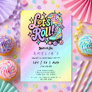 Search for roller skating birthday invitations Modern