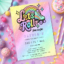 Search for roller skating birthday invitations Modern
