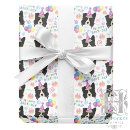 Search for border collie wrapping paper Black and white dog