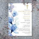 Search for blue funeral invitations Remembrance