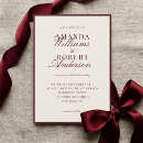 Search for burgundy wedding invitations Classic