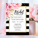 Search for black and white striped invitations Pink