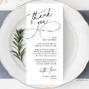 Search for table thank you cards Black and white