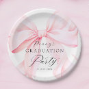 Search for pink graduation plates Grad party