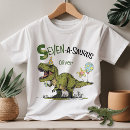 Search for 7th birthday tshirts Dinosaur