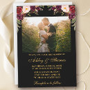 Search for burgundy black wedding invitations Watercolor burgundy floral