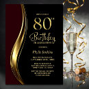 Search for maroon black birthday invitations Gold