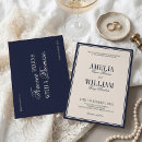 Search for navy blue cream wedding invitations Simple