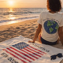Search for red white blue beach towels 4th of july