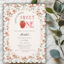 Search for berry sweet one 1st birthday invitations Fruit