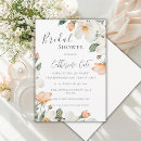 Search for peach bridal shower invitations Elegant