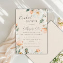 Search for peach bridal shower invitations Elegant