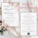 Search for pink and white wedding invitations Watercolor