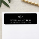 Search for wedding return address labels Modern