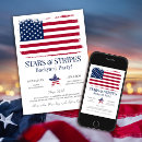 Search for block 4th of july invitations Red white and blue
