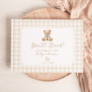 Search for teddy bear guest books We can bearly wait