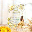 Search for yellow quinceanera invitations Glam chic bling sparkly
